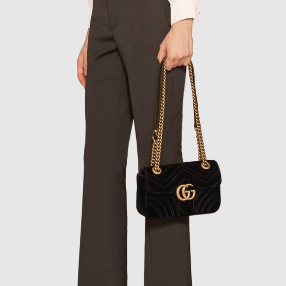 Gucci Handbags - GG Marmont Velvet Mini